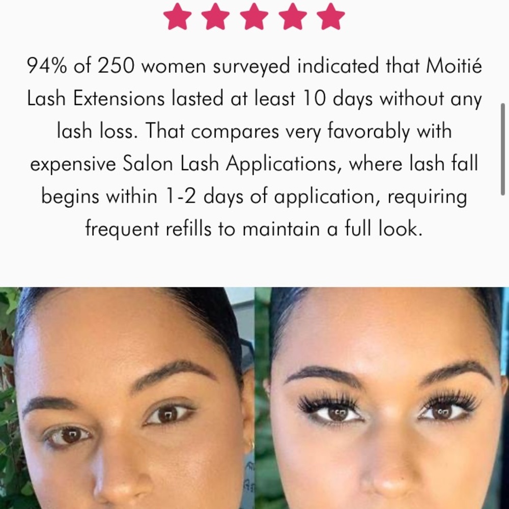 Moitie lash extensions